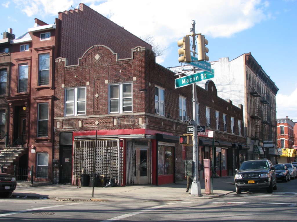 339 Macon Street as it looks today, after being rebuilt as a 2-story around 1917. Photo credit - Brian Hartig.