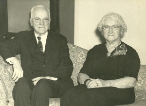 "Miss Twaddle" and one of her brothers, Andrew, ca. 1950.