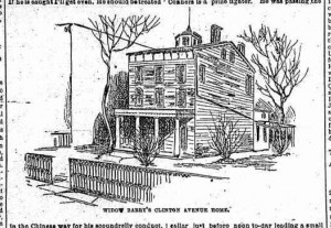 Mrs. Barry's home: 439 Clinton Ave. in 1895.