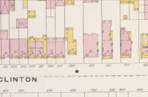 439 Clinton Ave., as it existed in 1887.