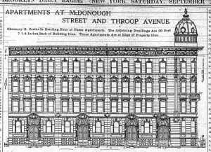 The plans for 129-141 McDonough St., which created the furor.