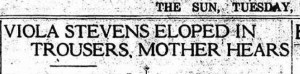 The Sun, Tues., 31 August 1915.