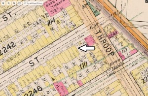 168 Gwinnet (1889/90 Robinson Map of Brooklyn.).