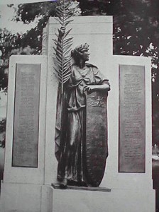 The monument unveiled.