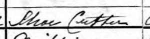 Falk told the census takers he was a "shoe cutter."