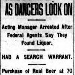 During Prohibition,  Arcadia Hall was raided numerous times. (Brooklyn Standard Union, Thurs., 8 December 1921).