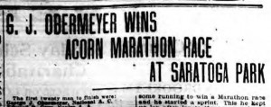One of the marathons held on the site. (Brooklyn Standard Union, Sun., 9 May 1909.)