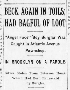 Beck sentenced. (Bklyn Eagle, 5 June 1914)