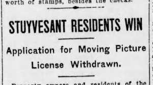 "Stuyvesant Residents Victorious" (Bklyn Eagle, 7 June 1913)