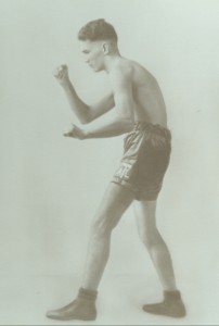 Al Tiernan, an early fighter at the Broadway Boxing Arena.