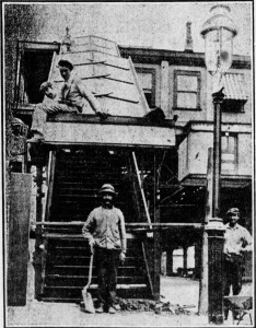 The new steps at the Nostrand Avenue LIRR,  Bklyn Daily Eagle, 7 July 1914.