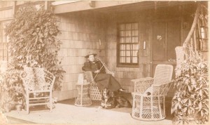 Zella Milhau, also known as Zella de Milhau at her rustic cabin in Southampton, L.I.