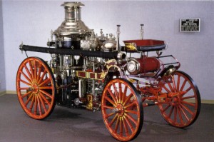 The type steam engine used by Engine No. 108 of the Fire Department to put out the fire.