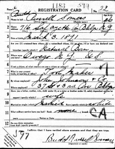 Somers' Registration Card.