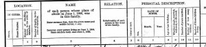 Some categories from the 1900 Federal Census.