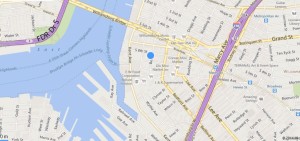 The location of Prof. Trenor's Dace Academy. (Courtesy Google Maps).
