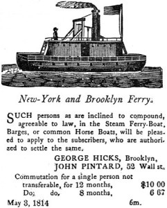 Ferry notice.