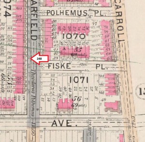 248 Garfield Pl. (1898-99 Sanborn Insurance Map)