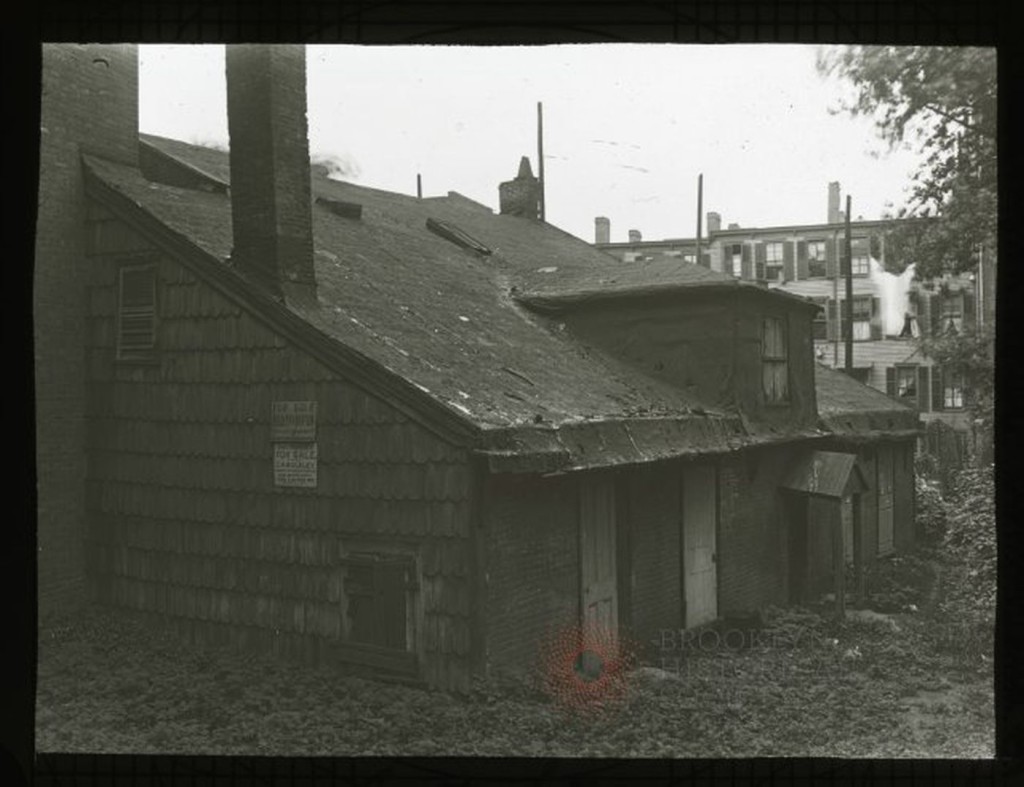 The house in 1919 before it was demolished (courtesy Brooklyn Historical Society).