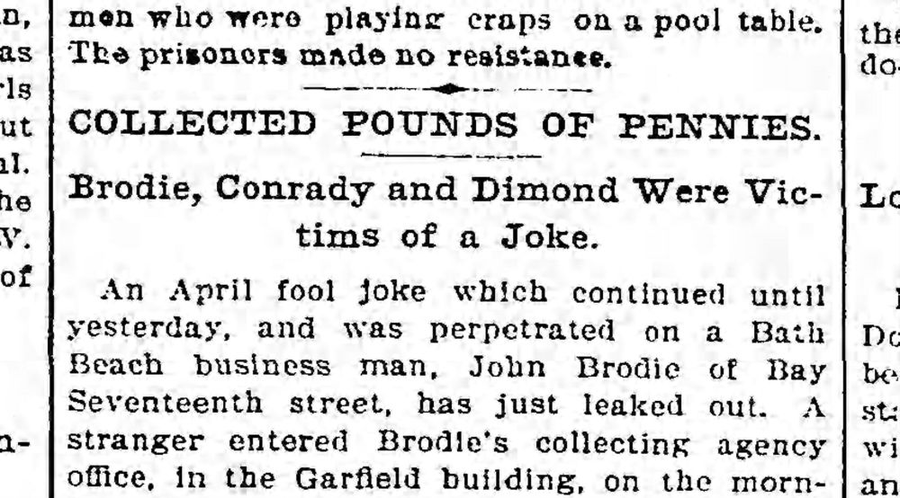 Brooklyn Daily Eagle, Sun., 7 April 1895.